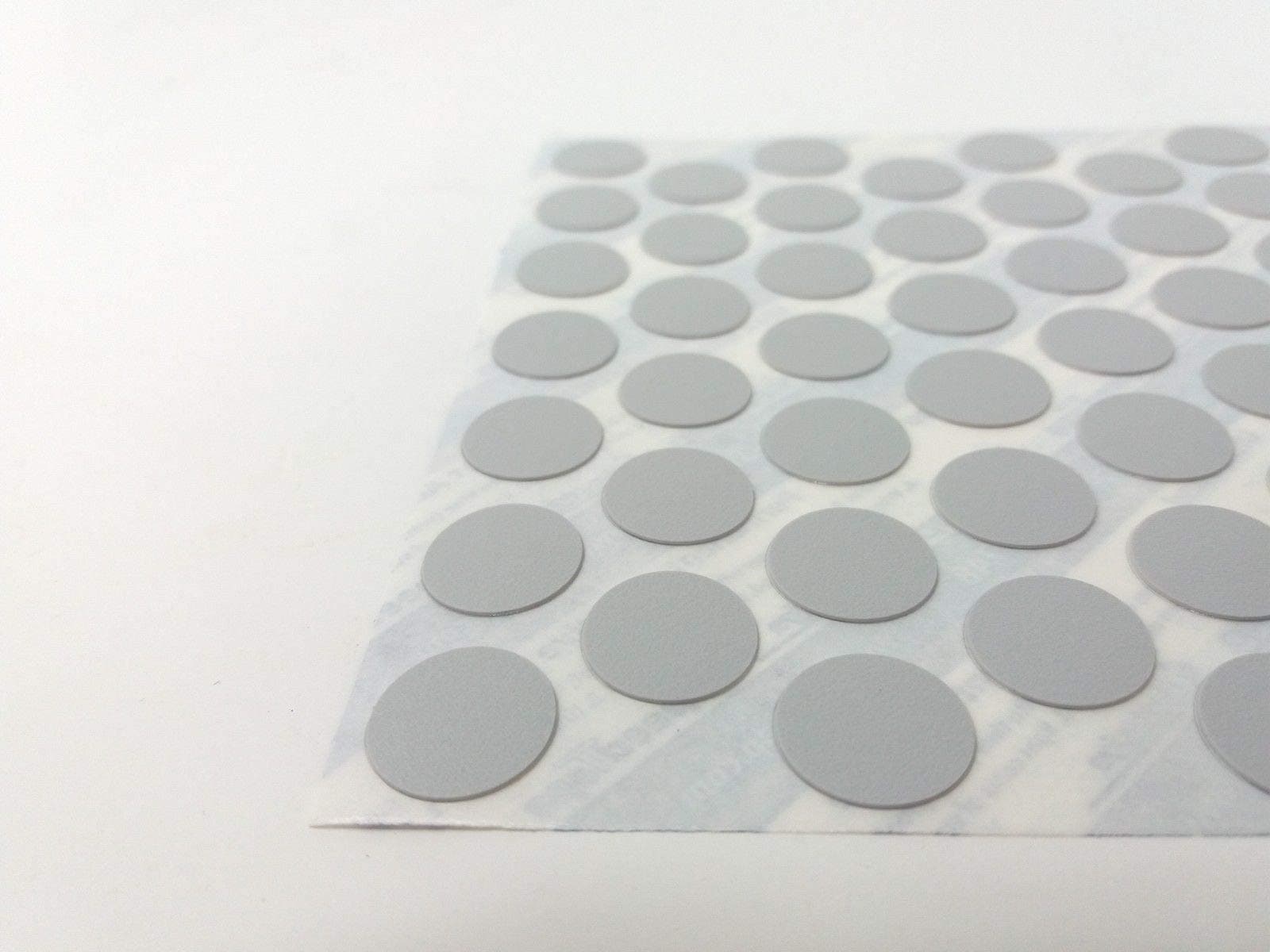 Self Adhesive Screw Cap Cover- 14mm Light Grey, Pack of 52