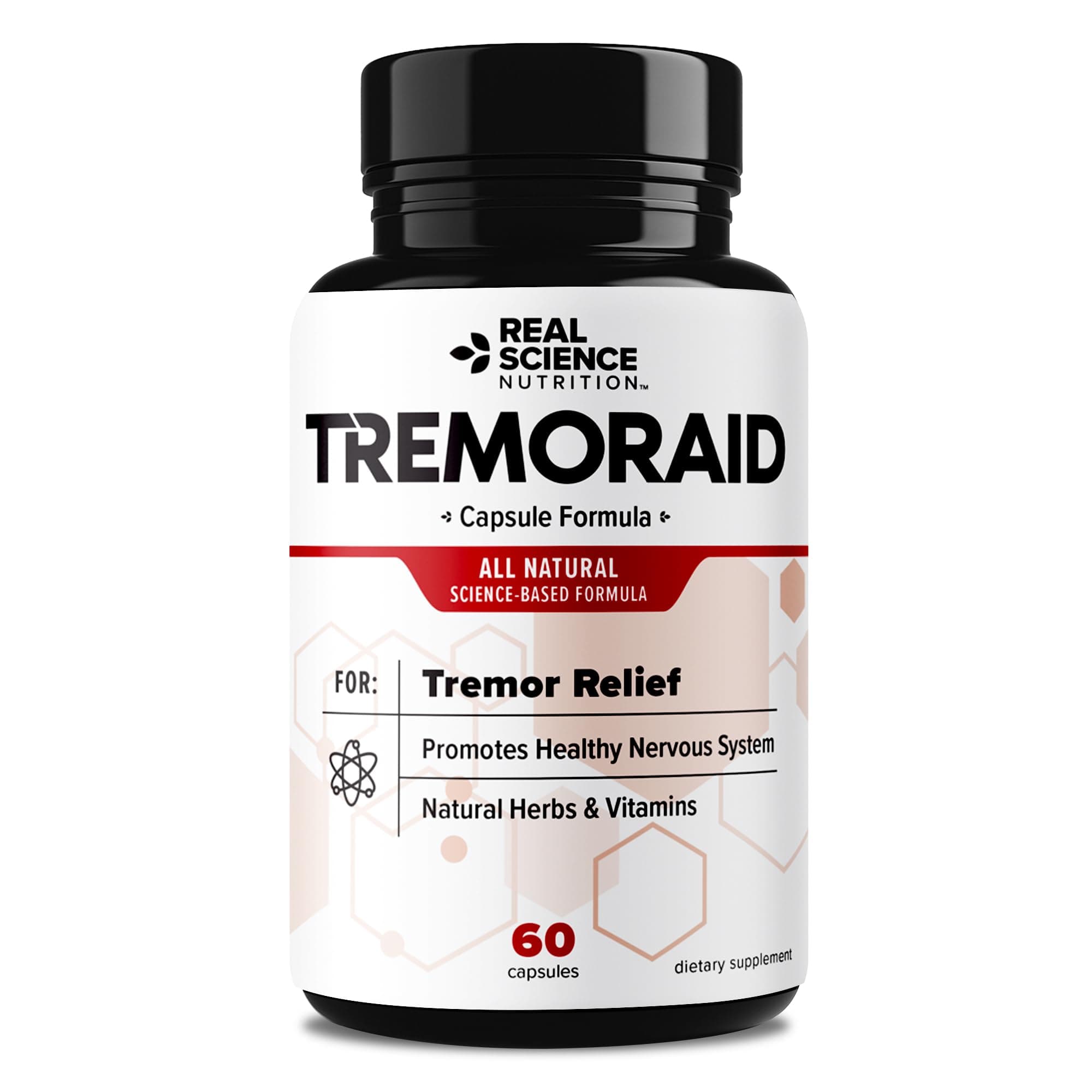 Natural Essential Tremor Relief Supplements - Effective And Powerful Help for Shaky Hands, Arm, Leg, Soothe Essential Tremors Pills (60 Capsules)
