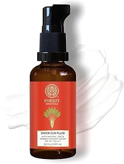 - Ayurvedic Mineral Sunscreen with SPF 50 PA++++ | No White Cast, Light Weight Hydrating Formula | With Vitamin C | Protects from UVA/UVB Rays | For all skin types