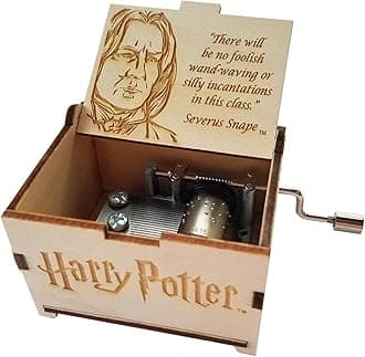 TheLaser'sEdge, Harry Potter Mini Music Box with Movies Hedwig's Theme, Gifts for Women, Men, Birthday, Christmas, Mother’s Day, Anniversary or Merchandise Decor - Severus Snape Foolish Quote