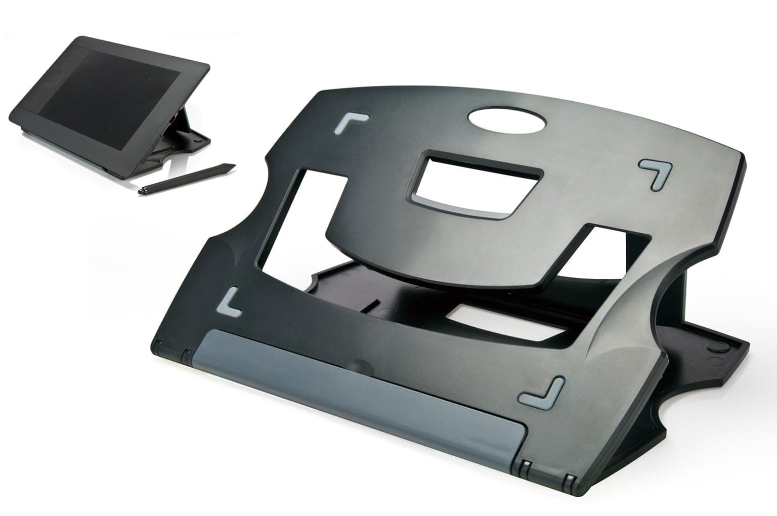 Universal Drawing Tablet Stand for Digital Graphic Tablet, Folding Thin Adjustable Angles for Tablet/Artisul D13, D10, iPad Pro Wacom Cintiq (Gray)