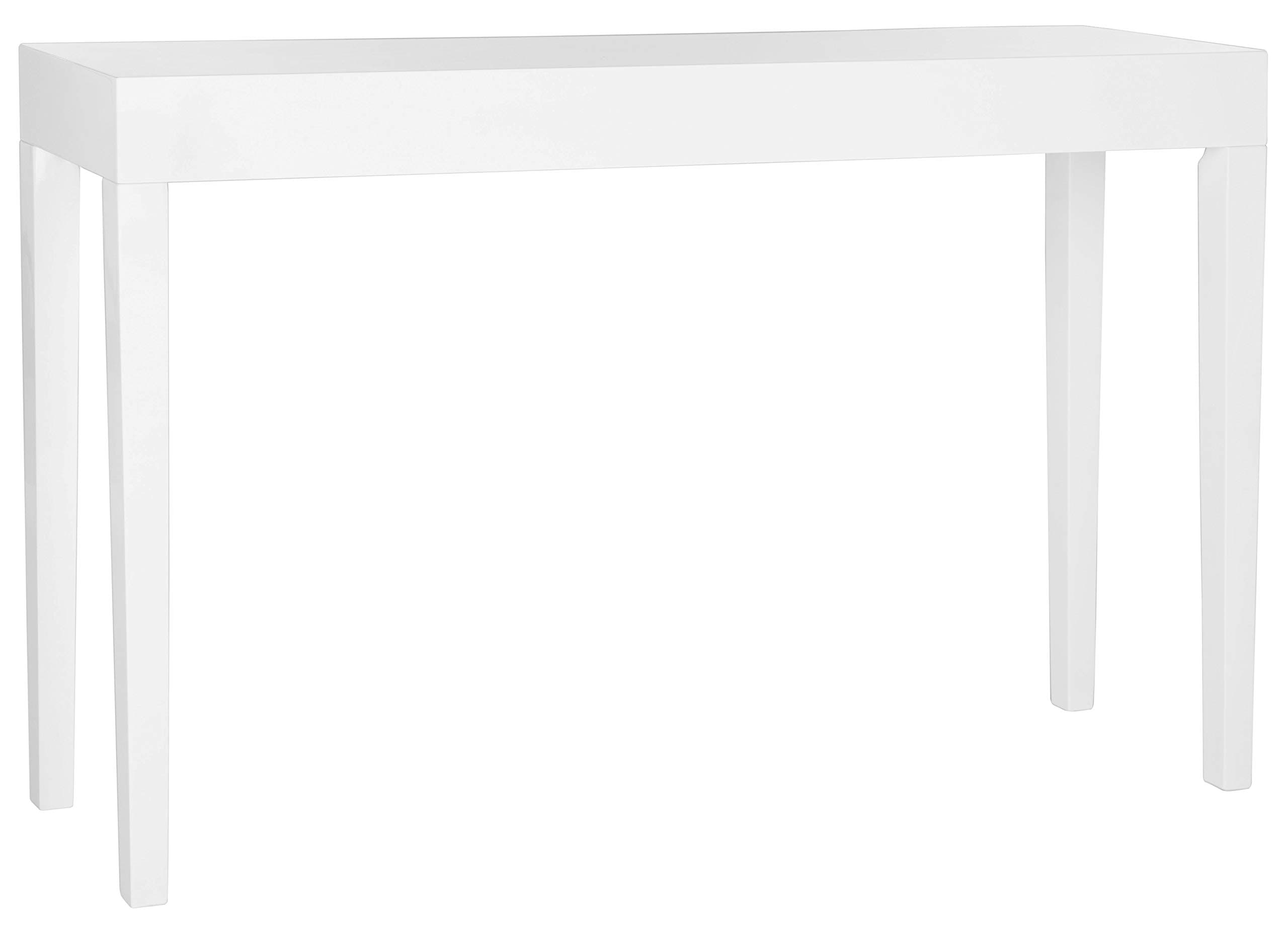 SafaviehHome Collection Kayson White Console Table