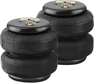 maXpeedingrods 2PCS Universal Air Suspension Spring Double Bellow Standard 2500 lb 1/2"npt Single Port Air Ride Strut Assembly