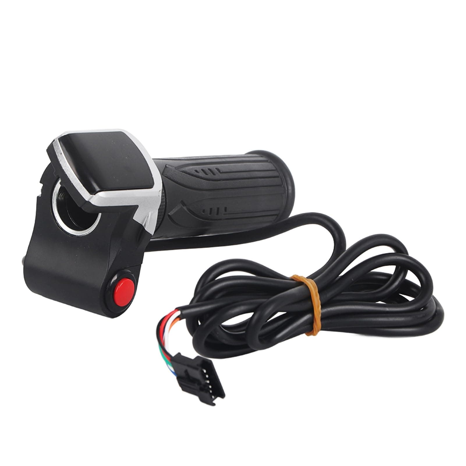LCD Electric Quantity Display with Switch Ebike Speed Governing Throttle Grip 6 Cores Electric Bike Throttle 48V Ebike 6 Pin Mountain 52V Thumb And Sn