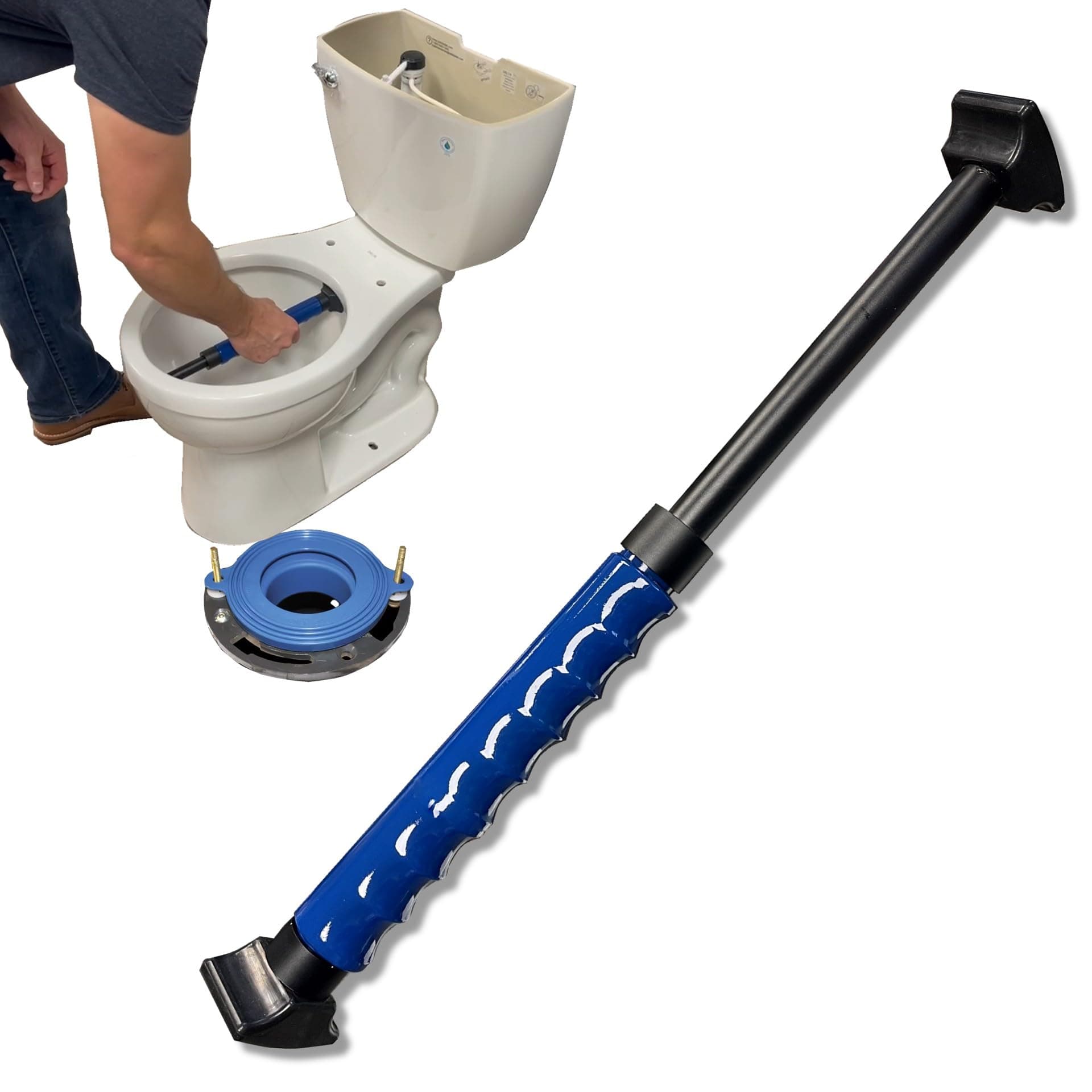 Plumber's Toilet Lifting Tool | Carry with One Hand | Install & Remove Toilets | Newest Updated Version | Pick Up Stix®
