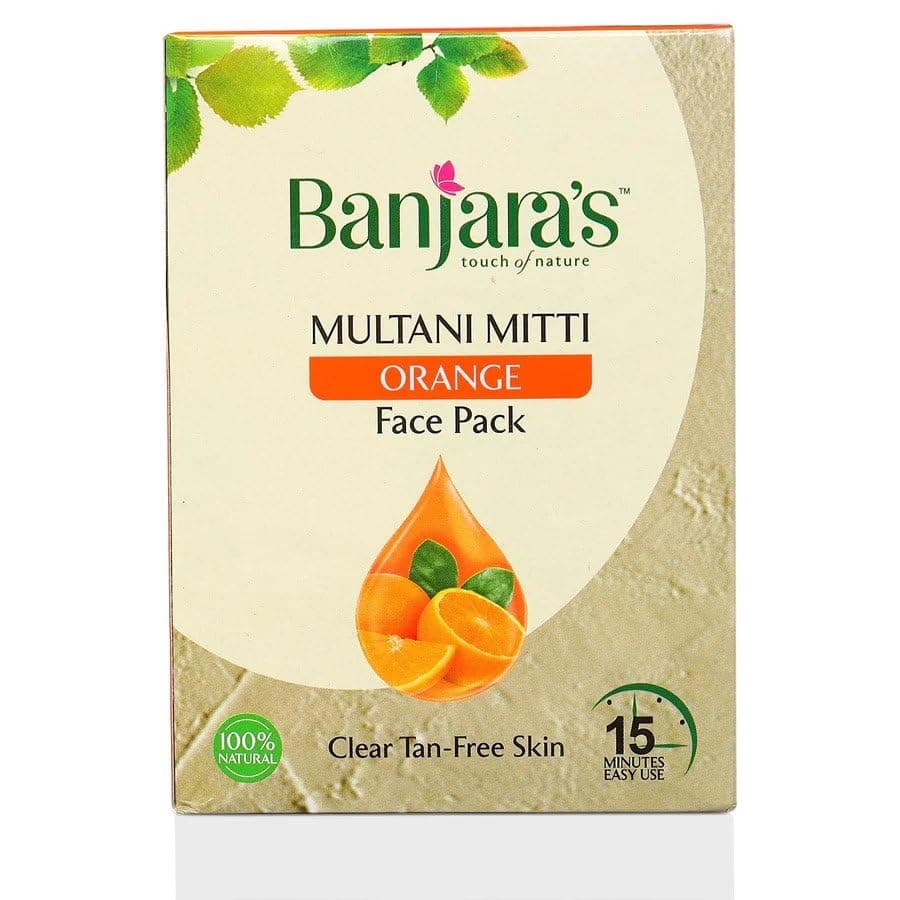 Generic Banjaras Multani Mitti + Orange Face Pack Powder - 100g