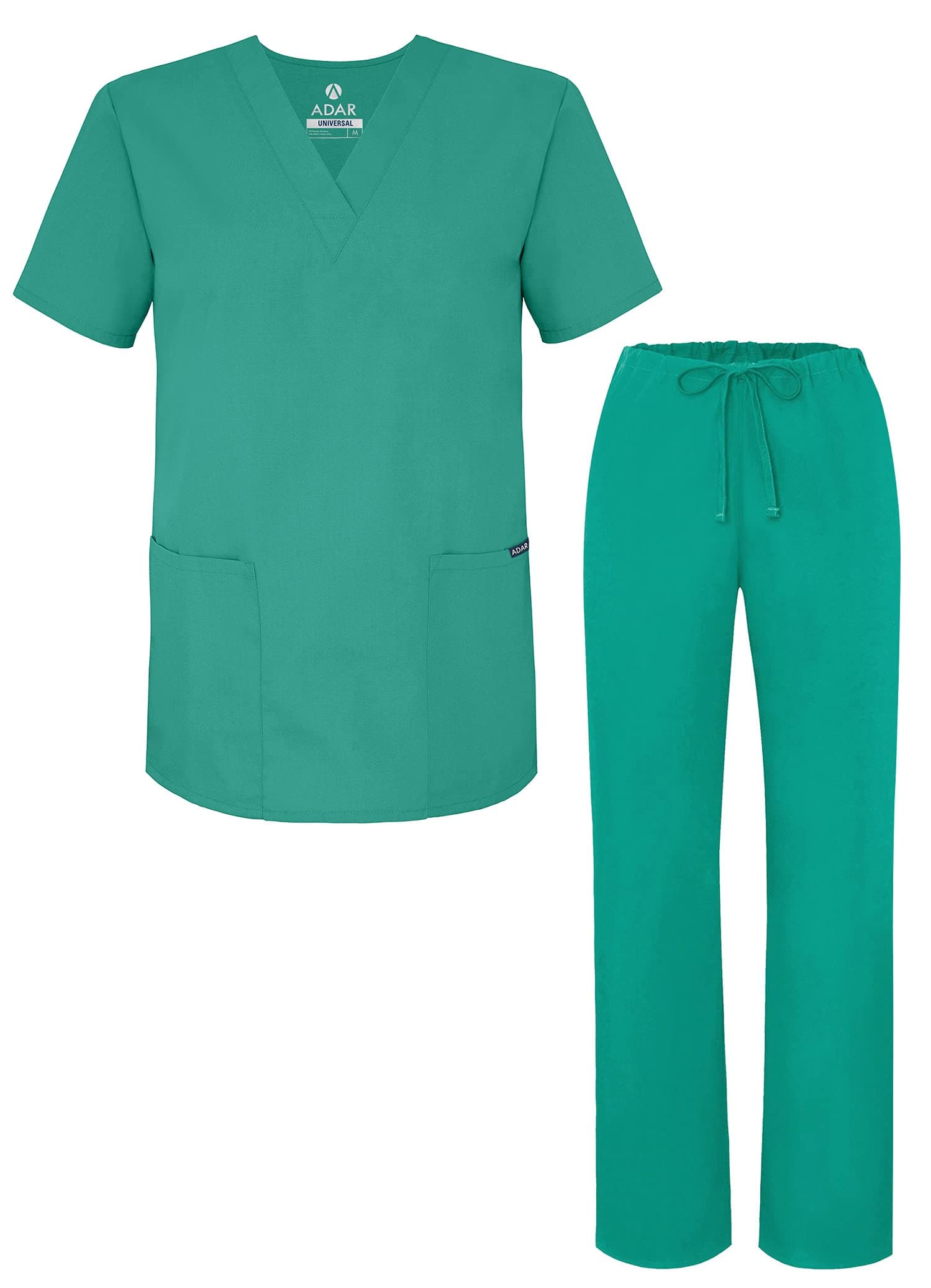 Adar UniformsAdar Universal Unisex Scrubs - Unisex Drawstring Scrub Set