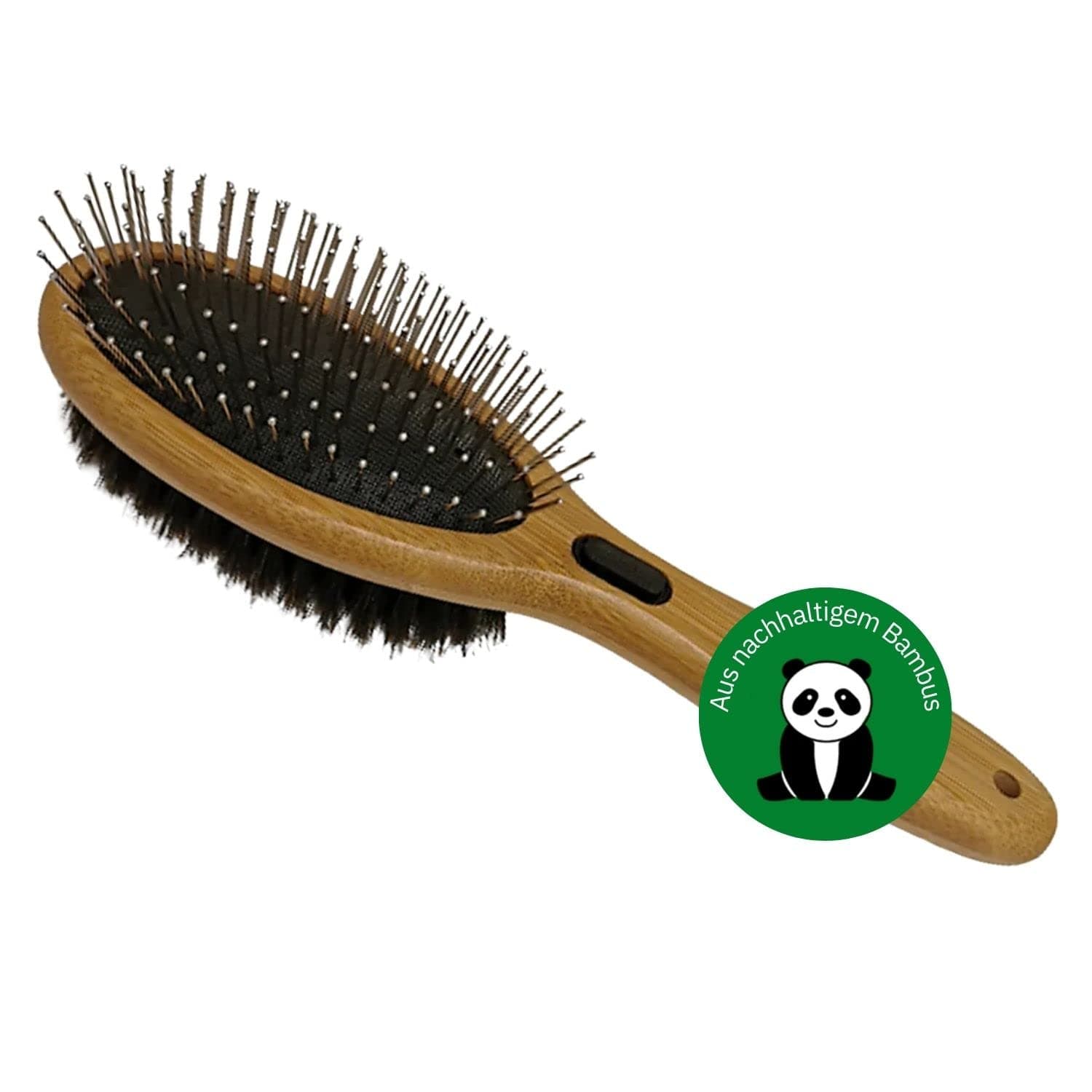 Bamboo Groom Oval Brush for Pets