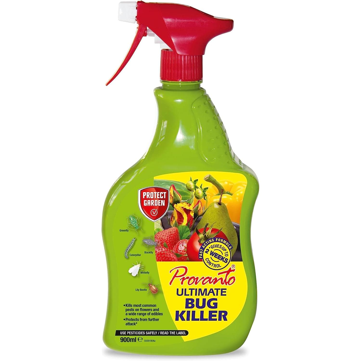 AMK® Provanto Ultimate Bug Killer 1L RTU Ready To Use Spray Insecticide Pest Control for Garden Plants Flowers Fruit Vegetables Kills Aphids Greenfly Whitefly Caterpillars Beetles Systemic Contact