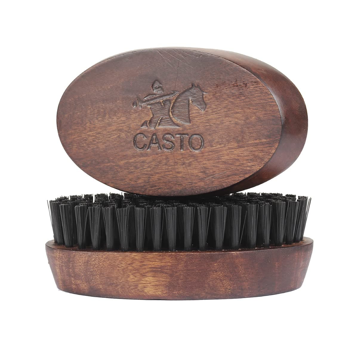 casto Nylon Beard Brush For Men With 100% First Cut Bristles Made With Firm Bristles To Tame & Soften Hair (Big)