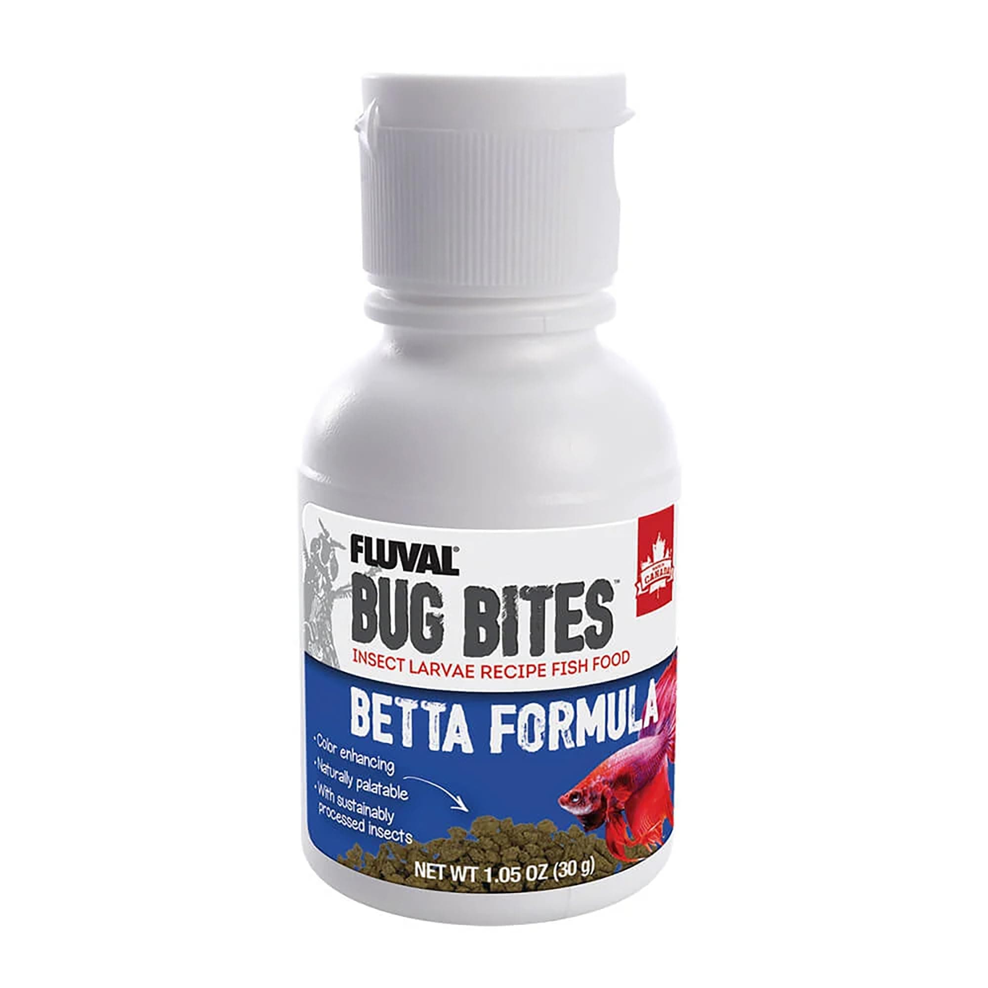 Fluval Bug Bites Betta Fish Food, Granules for Small to Medium Sized Fish, 1.05 Oz.