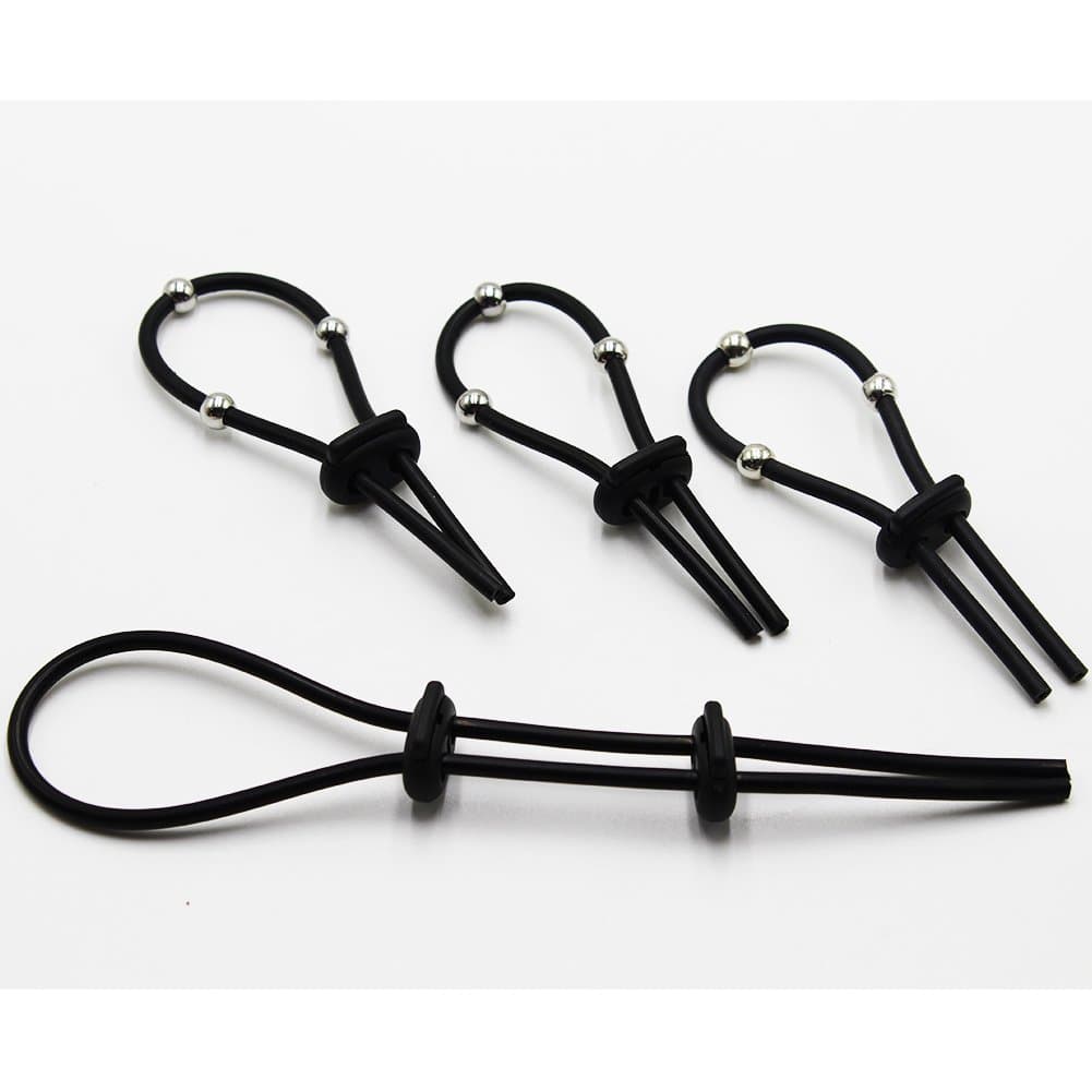 Electric Stim Adjustable E-stim Wrist Strap Components Estim Accessories (Black-Loops)