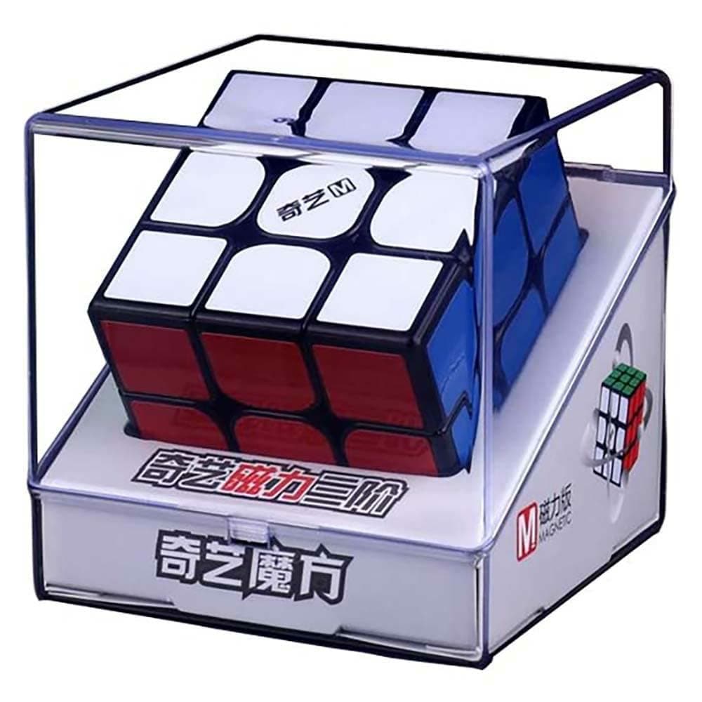 BroMocube QY Magnetic 3x3 Speed Cube MS Series Black Magic Cube Education Toys for Children (Black)