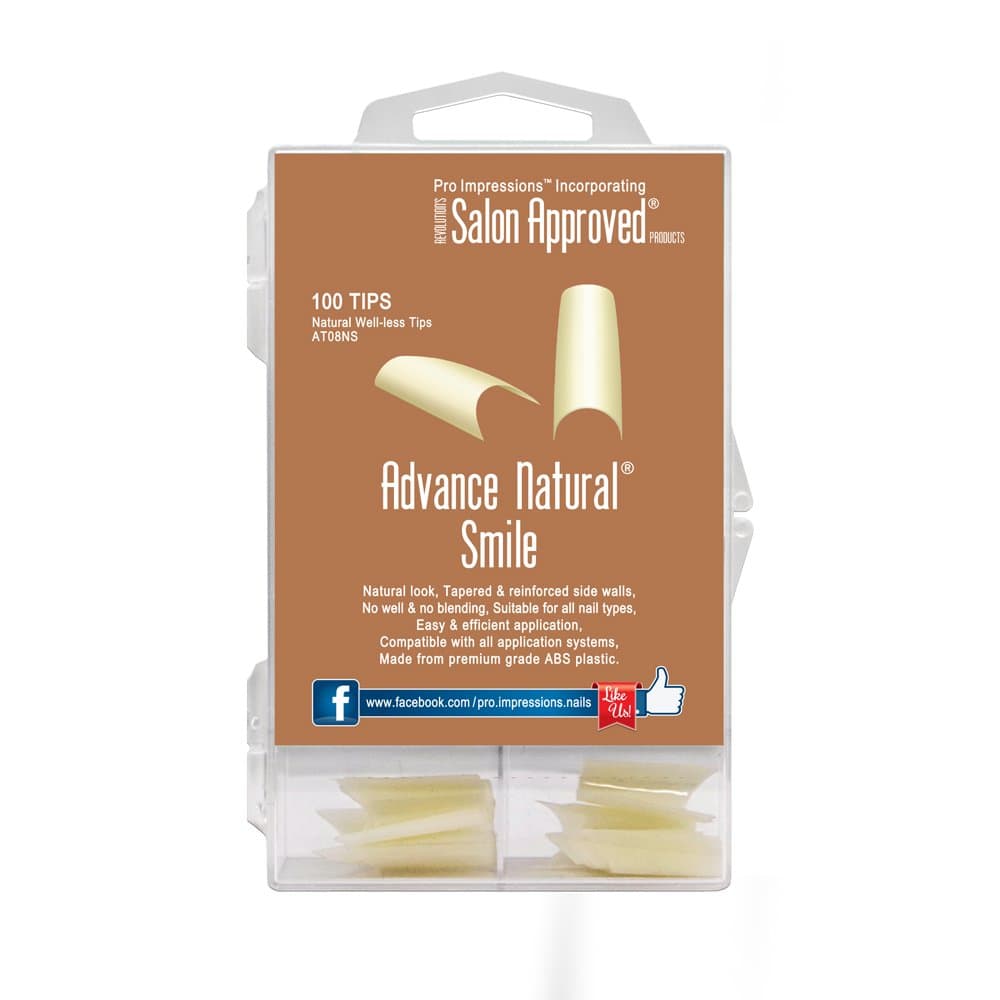 Advance Natural Smile Nail Tips Proimpressions (100 TIPS)