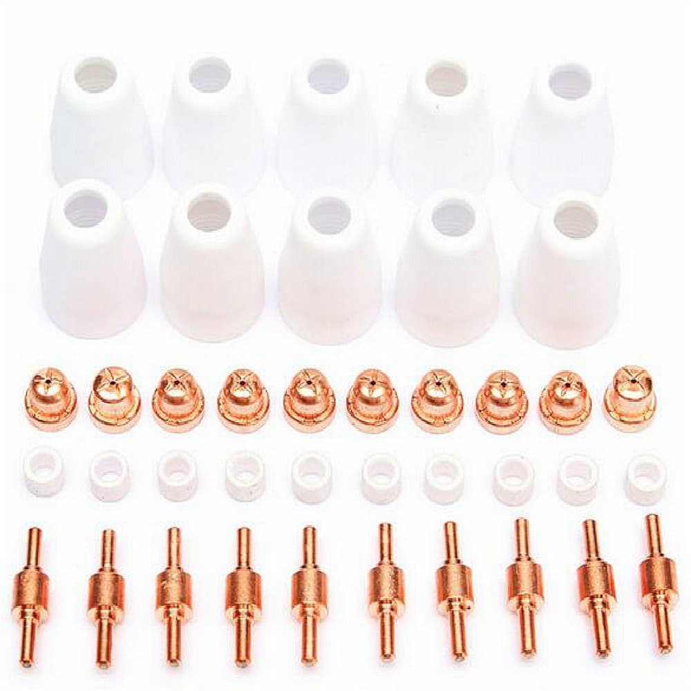 40Pcs PT-31 Pilot Arc Plasma Cutter Torch Consumables Suit For LGK-40 CT-312 Cut40 Cut50 Plasma Cutter Machine