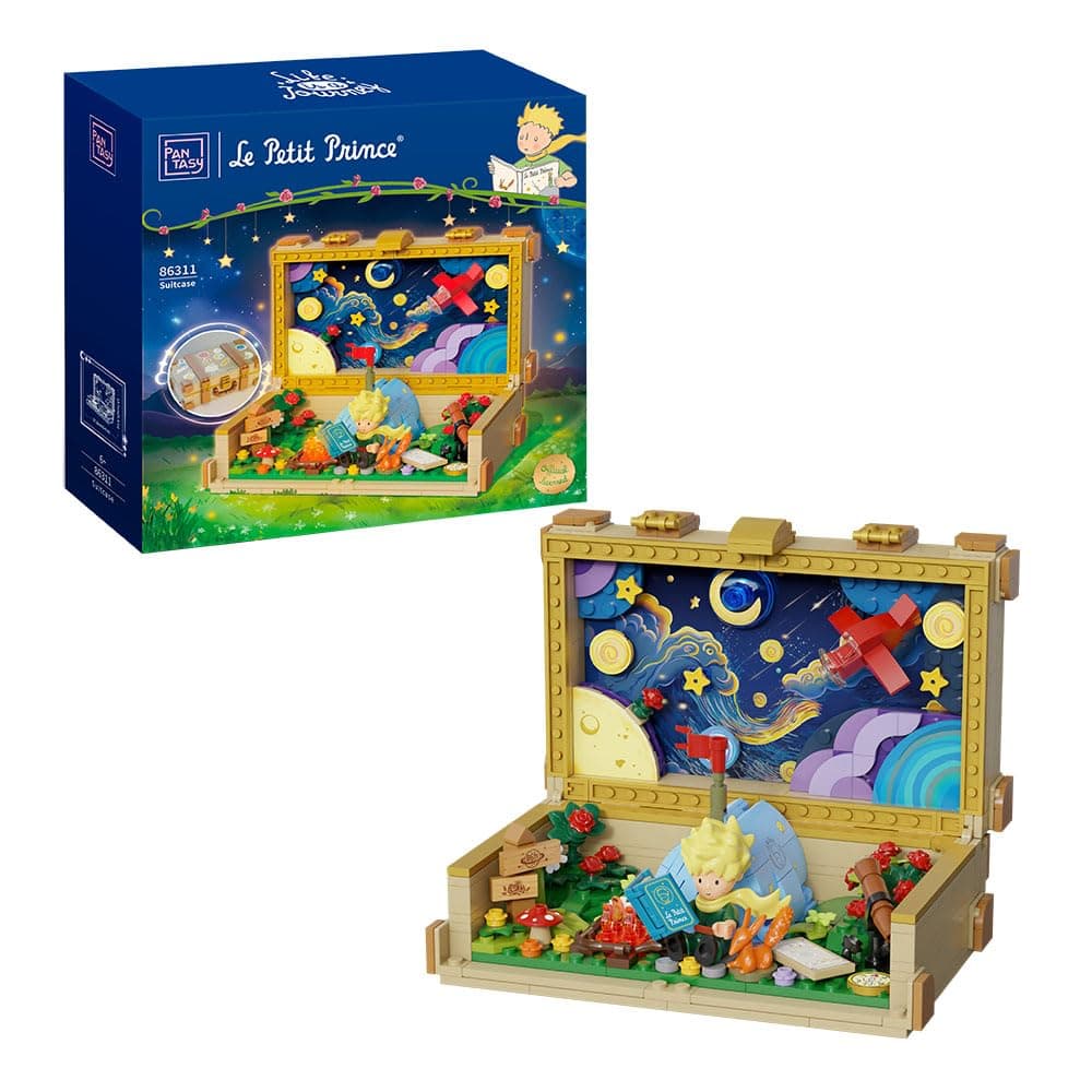 PANTASY The Little Prince Suitcase Building Blocks Set Construct, Create, Play Building Kit for Adults Home and Office