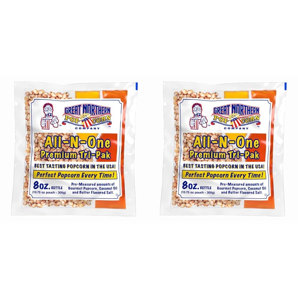 Antique Style Popcorn Popper, 8 oz Packs, Kernels, Pack of 40 & Popcorn Packs â€“ Pre-Measured, Movie Theater Style, All-in-One Kernel, Salt, Ounce (Pack of 24)