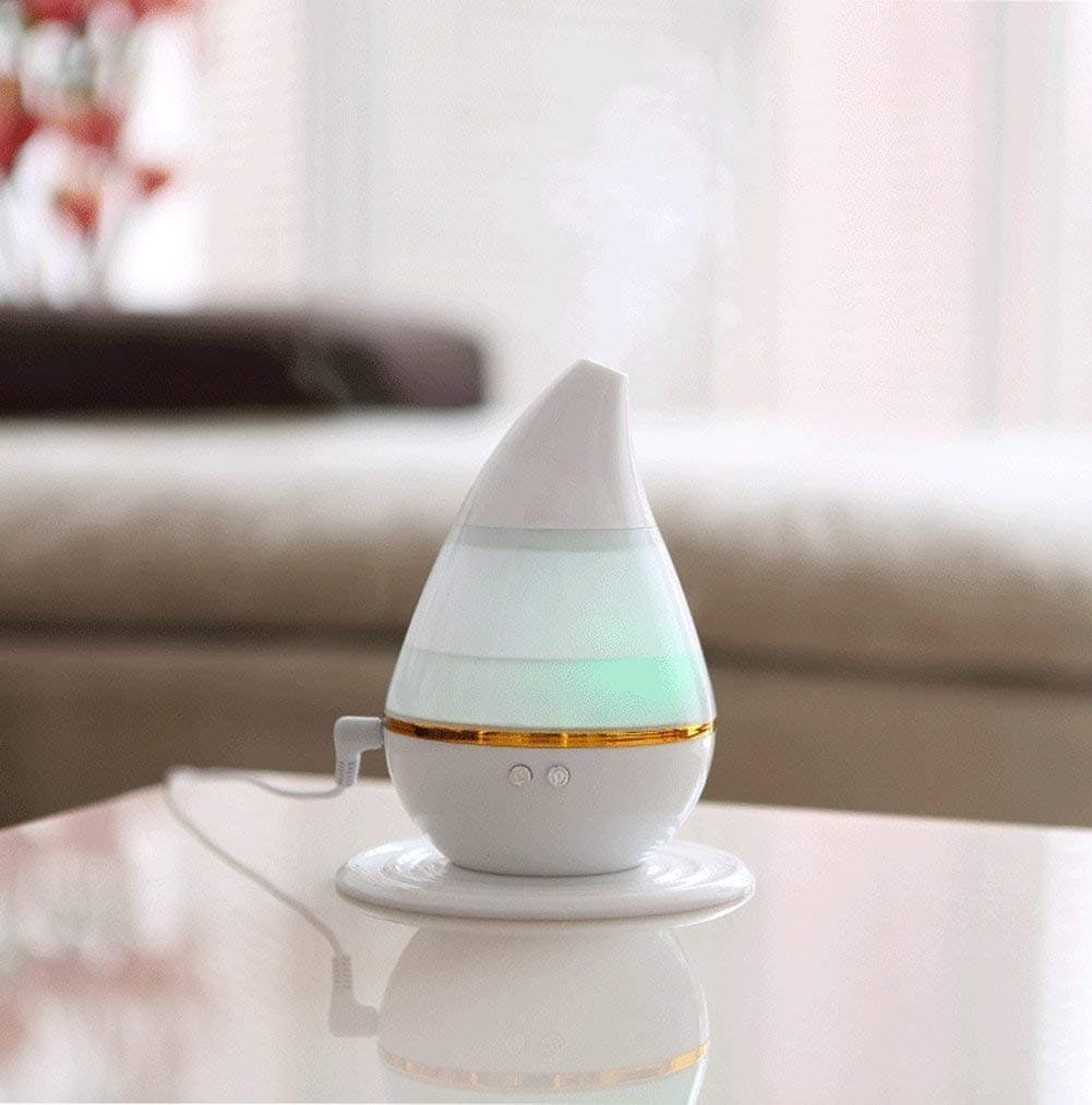 Sat Enterprise Baluda Plastic Ultrasonic USB Mini Cool Mist Air Humidifiers with Aroma Essential Oil Diffuser and 7 Colour LED Light (Multicolour)
