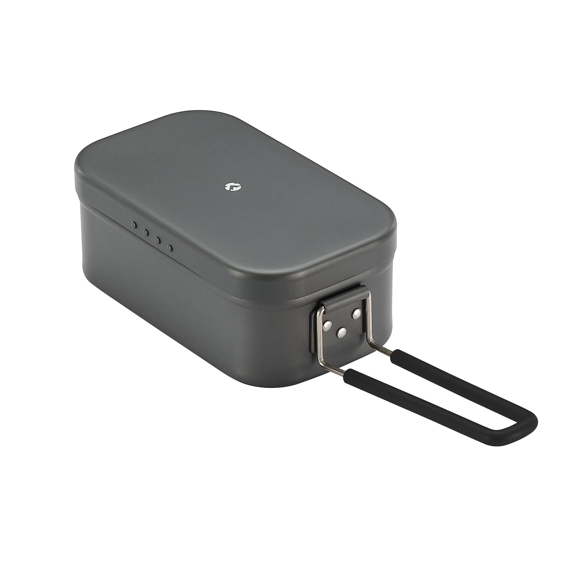 CAMPINGMOON Mess Tin 0.65L Aluminium Camping Cookware Extreme Thick Gray H-1609