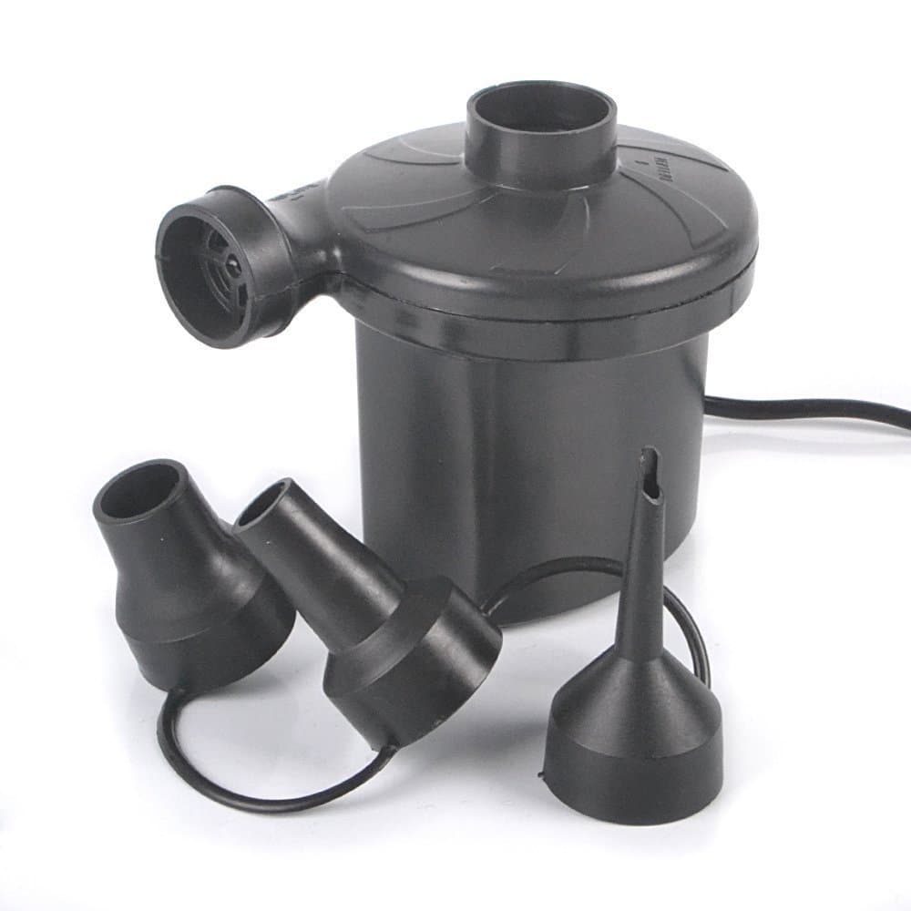 Electric Air Pump, 240V Plug Automatic Inflatable Boat Pump with 3 Nozzle Adapters,Universal Valves Inflates and Deflates for Garden Home Holiday Camping Airbed Boat Raft,kids Paddling Pool & Toys