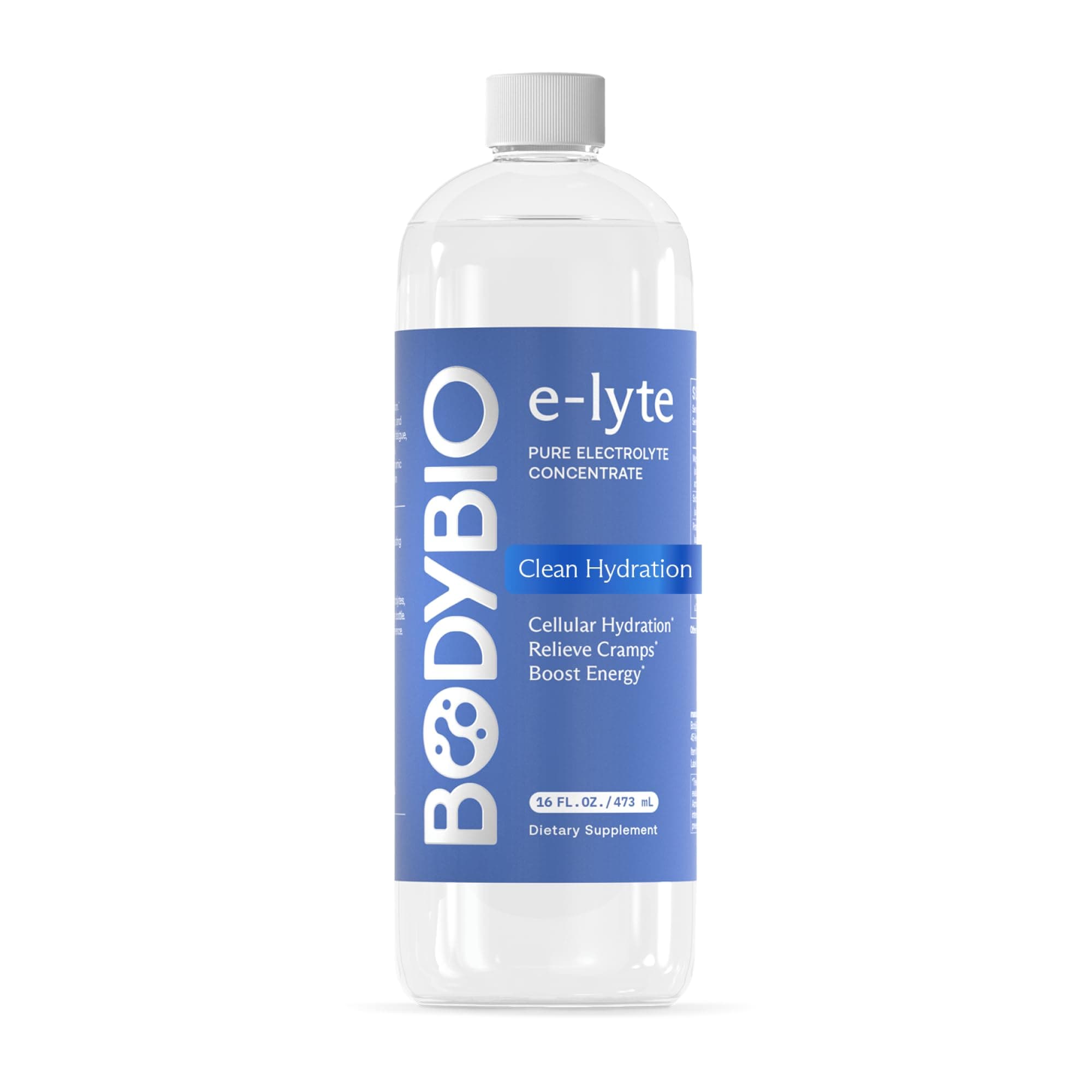 e-lyte - Liquid Electrolyte Concentrate for Clean Hydration, Energy & Cramp Relief - No Sugar, No Artificial Flavors, No Fillers, Keto Friendly