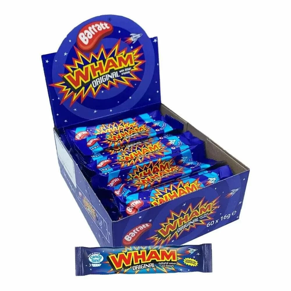 Wham Original Raspberry Chew Bars Full Box of 60