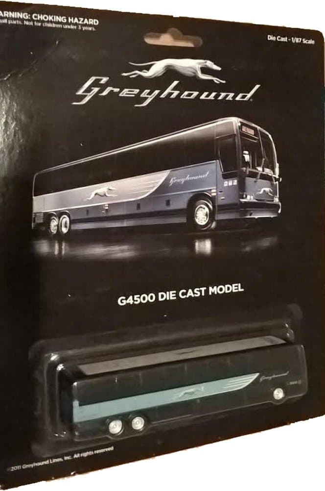 Greyhound Bus G4500 Die Cast Model - 1/87 Scale