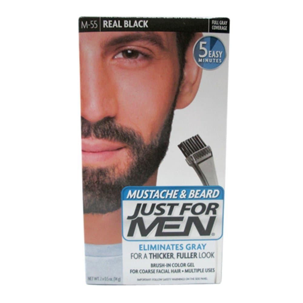 Mustache & Beard #M-55 Real Black Color Gel (2 Pack)