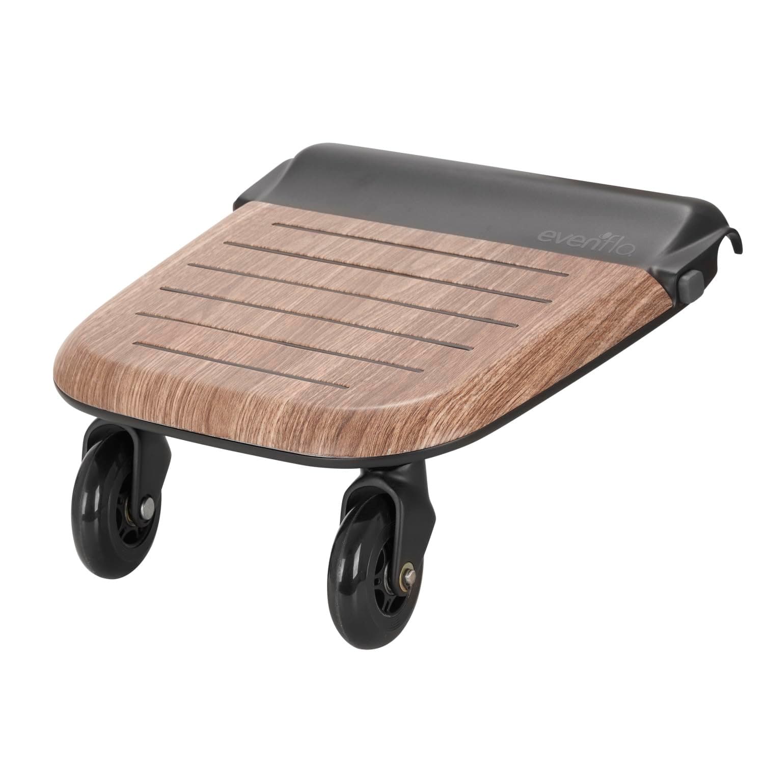 Stroller Rider Board, Convenient Riding Options, Non-Skid Surface, Smooth-Ride Wheels, Easy to Use, Holds up to 50 Pounds, No Additional Parts Needed, One Size - Wood Grain