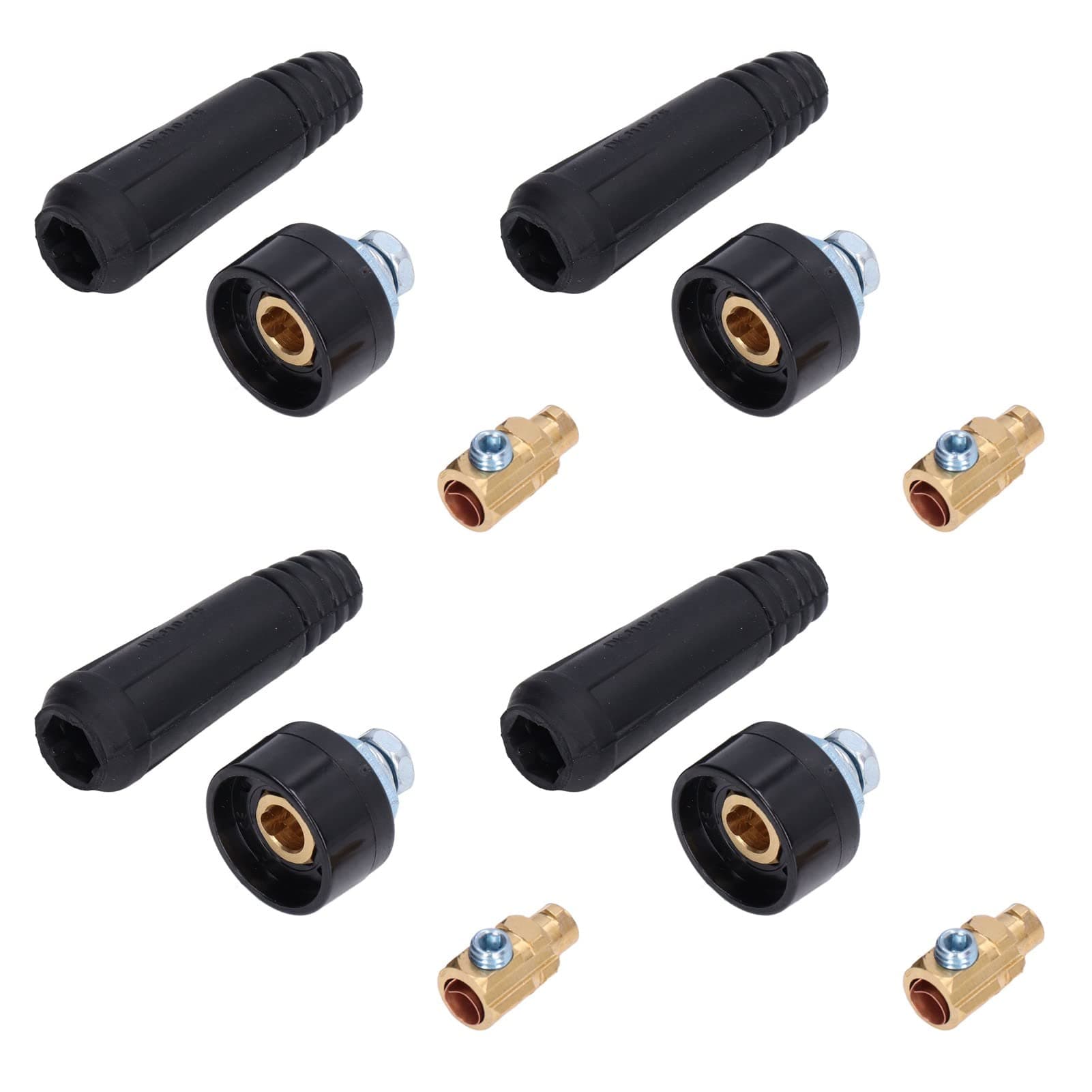 10 Set TIG Welding Cable TIG Welding Cable Panel Connector TIG Welding Cable Connector Panel Connector Plug Socket Quick Fitting Adapter 10-25 EU Style