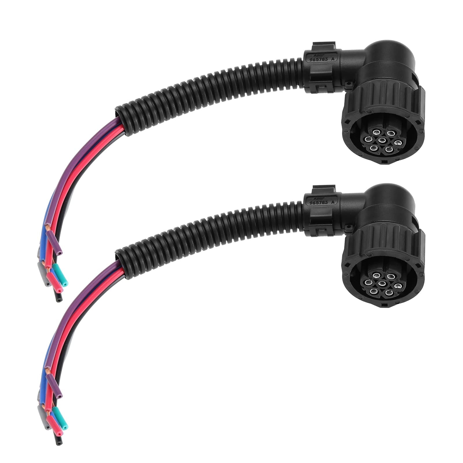 eMagTech2Pcs 7 Pin Rear Tail Light Harness Replacement 965570 828905-1 Compatible with Relay Compatible with Fiat Ducato 20cm