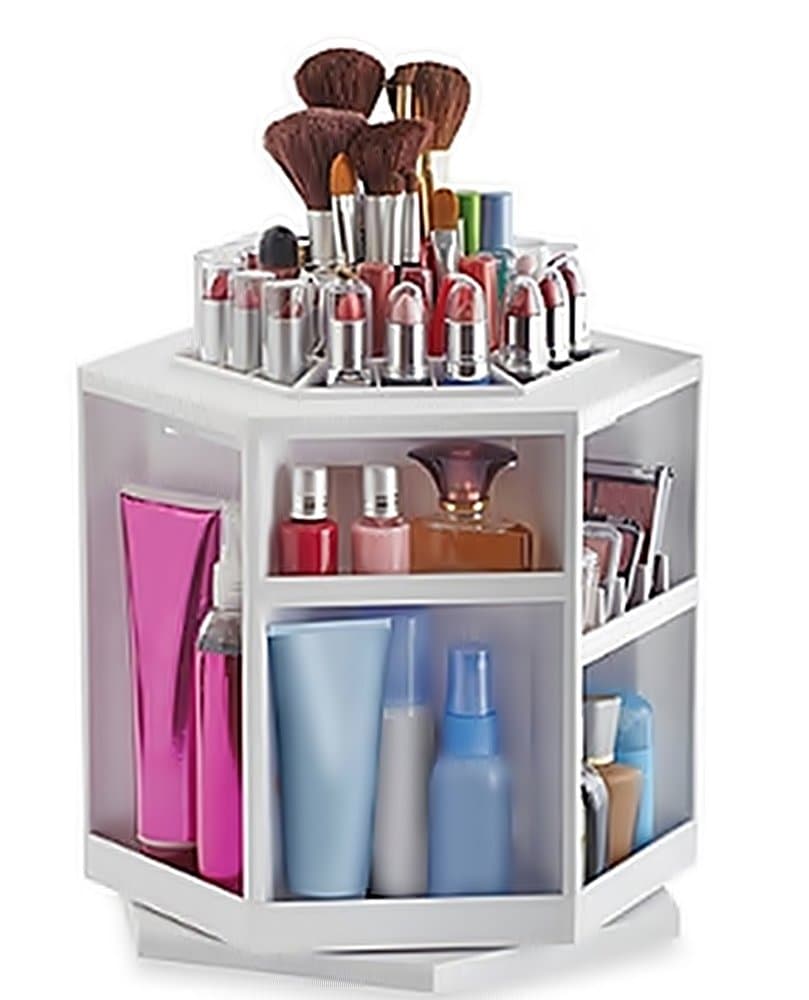 Tabletop Spinning Cosmetic Organizer by Lori Greiner
