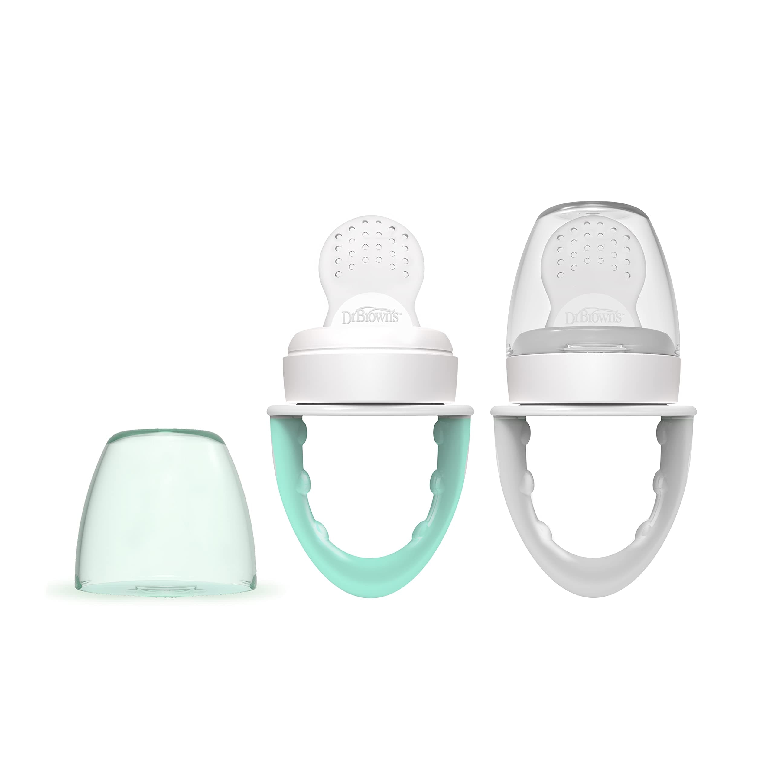 Dr. Brown's Fresh First Silicone Feeder (Pack of 2, Mint)