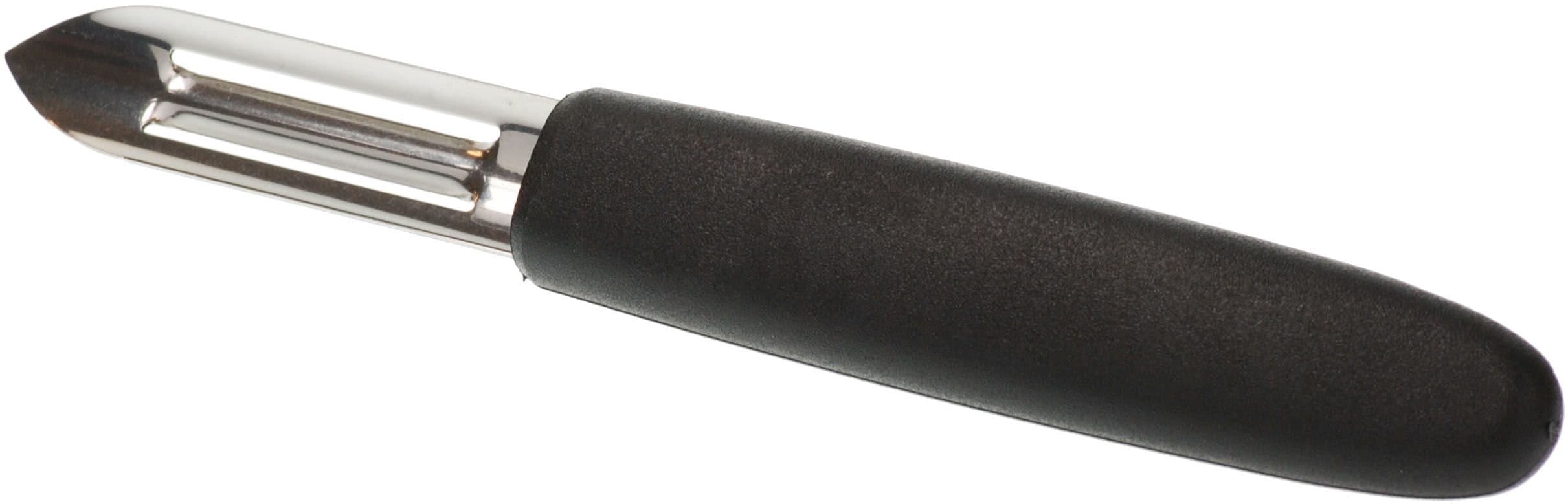 Gustav Straight Peeler with Moulded Handle, Silver