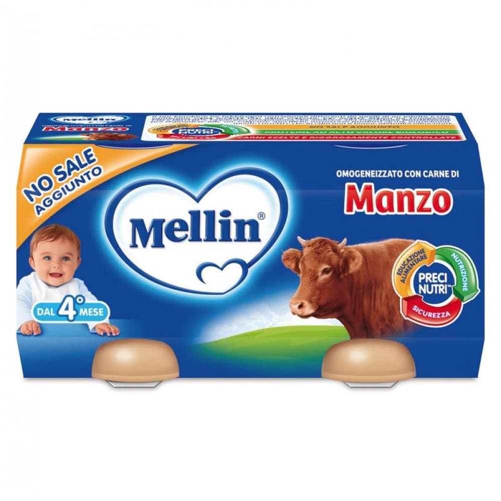 Mellin Homogenized meat beef 2x120g