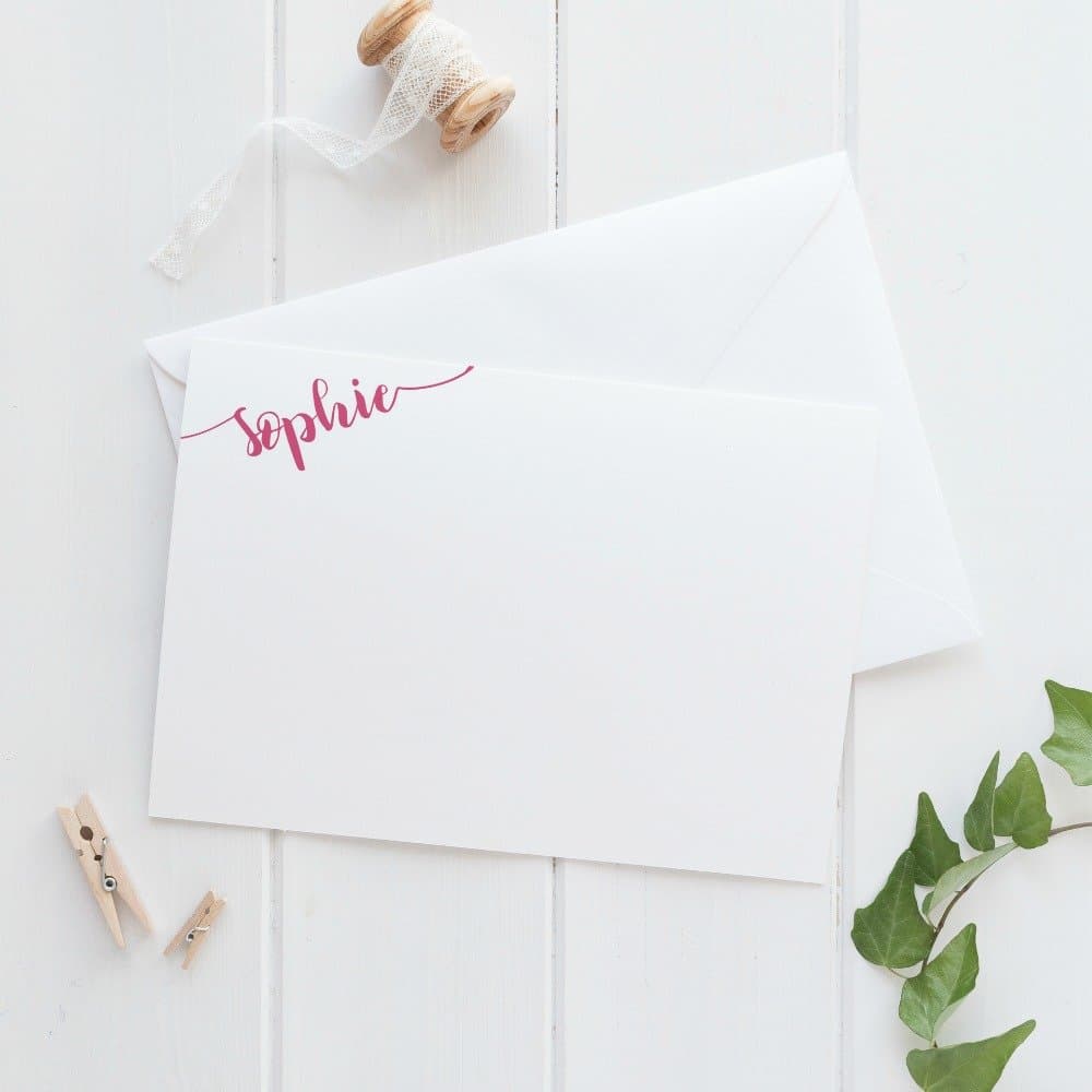 Personalized Stationery Set, Personalized Stationary, Personalized Note Cards, Gift for Her, Gift for Sister, Gift for Mom, Set of 10 Note Cards with choice of envelope