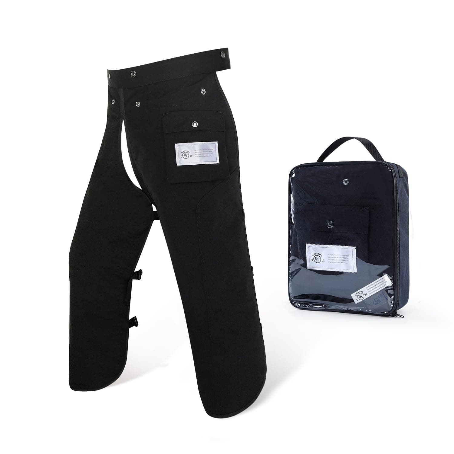 Chainsaw Chaps Apron 8-Layer Wrap for Men/Women Loggers Forest Workers Protective Chain Saw Pants Adjustable