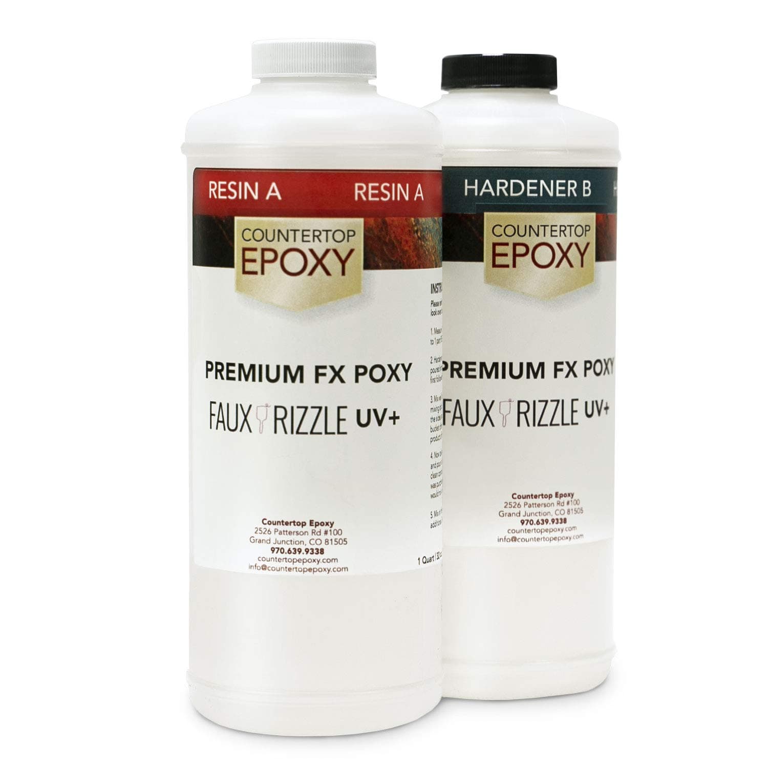Countertop Epoxy - FX Poxy - UV Resistant Resin - 2 Quarts