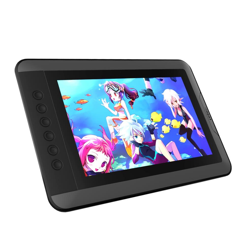 PN10 10.1 Inch IPS Graphic Tablet Pen Display Drawing Monitor with Passive Pen in Black