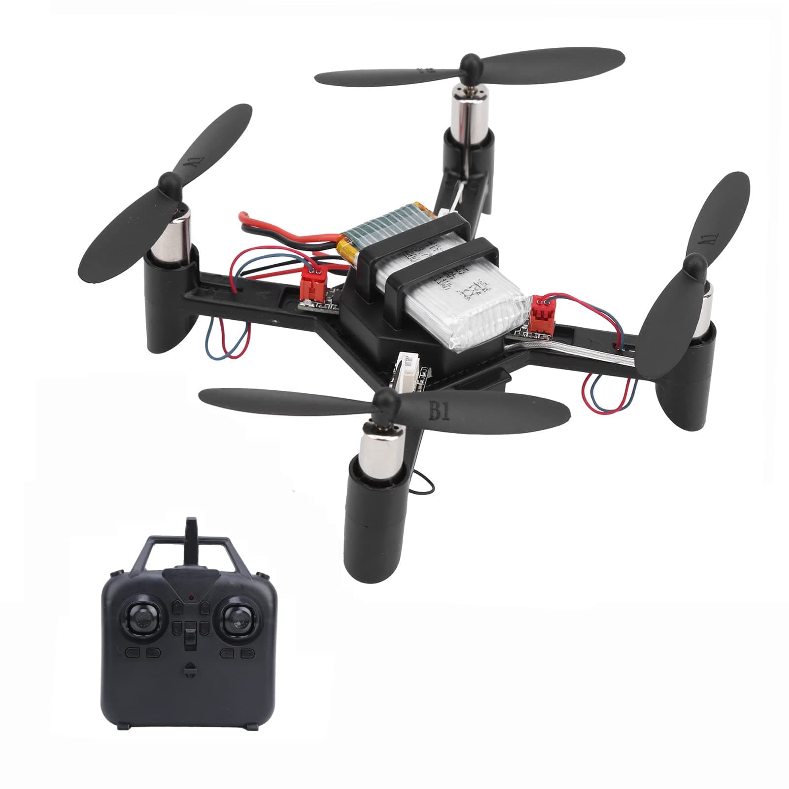 BigKing Drone Kit, DIY Assembly, Drone Kit with Remote Control, Mini Quadcopter, Plastic, Metal, Airplane, Educational Toy