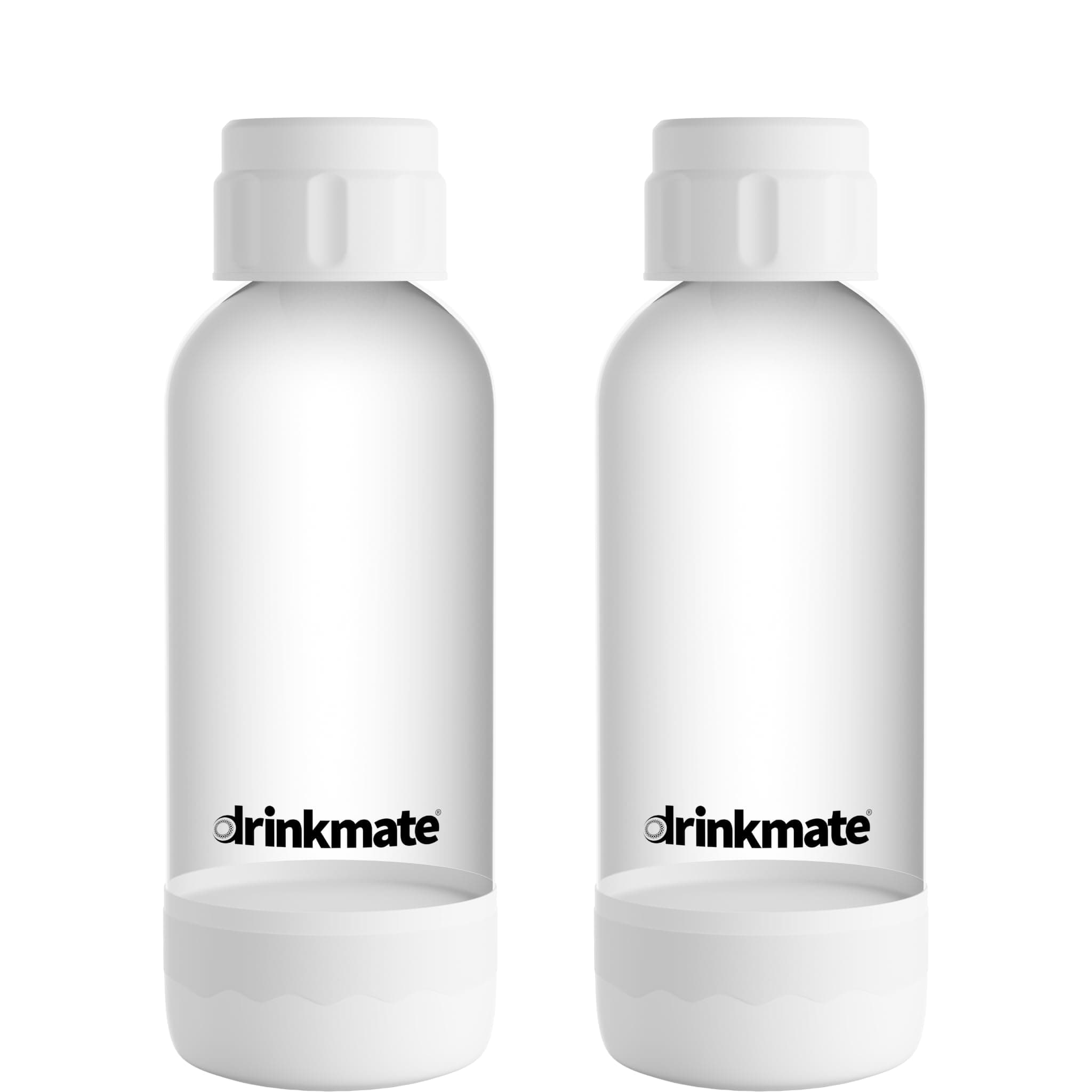 Soda Maker Carbonation Bottles (2 Pack) (0.5L, White)