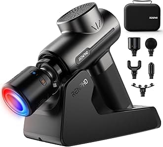 Massage Gun with Heat and Cold, Valentines Birthday Gifts for Women Men, Portable Percussion Muscle Deep Tissue Massager with Charging Stand, Active+ Thermacool Deluxe