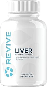Revive MD Natural Liver Cleanse, Detox & Repair Supplement – Milk Thistle Liver Support Formula Promotes Healthy Liver Function & Helps Reduce Inflammation – 120 Capsules (30 Servings)