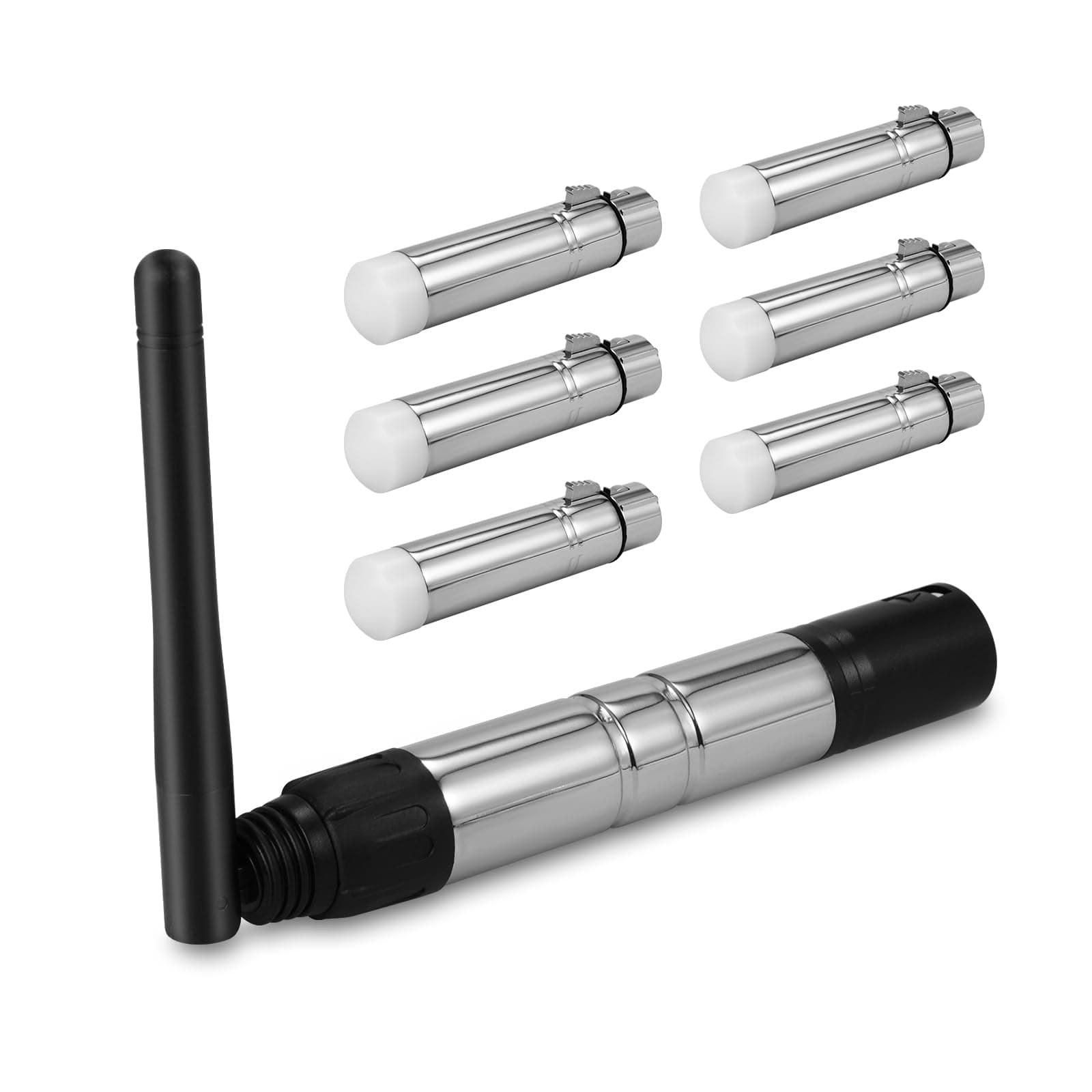 8PCS DMX512 Transmitter Receiver 2.4G Wireless DMX Dfi DJ Controller ISM Portable Kit for Party DJ Show Club Disco KTV Stage Light Lighting Fixture Control