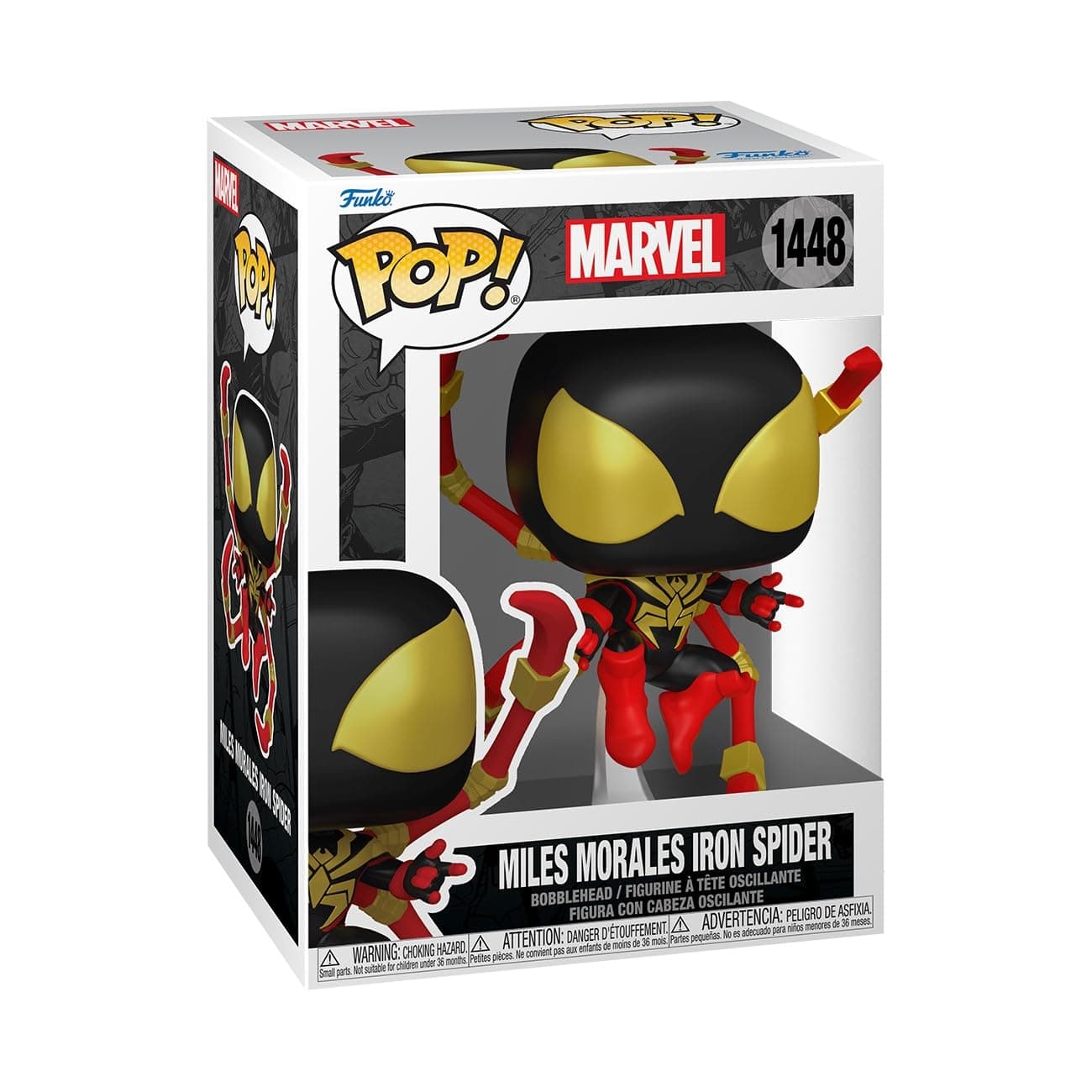 Funko Pop! Marvel: SP Comics - Miles Morales Iron Spider IS - 1/6 Odds for Rare Chase Variant - Marvel Comics - Collectable Vinyl Figure - Gift Idea - Official Merchandise - Toys for Kids & Adults