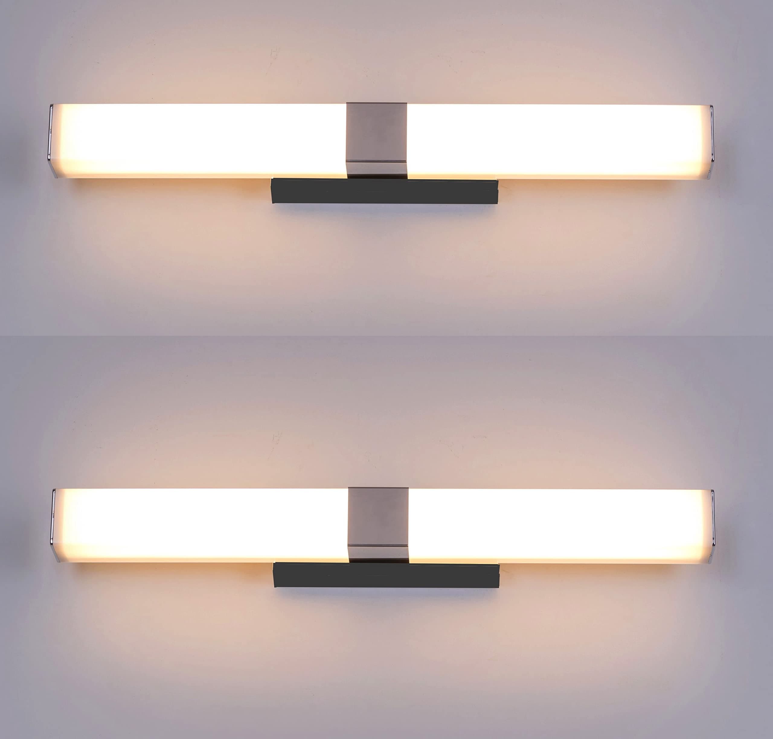 Groeien Pack of 2 Rectangular 15 watt LED Mirror Picture Wall Light(Warm White) (2)