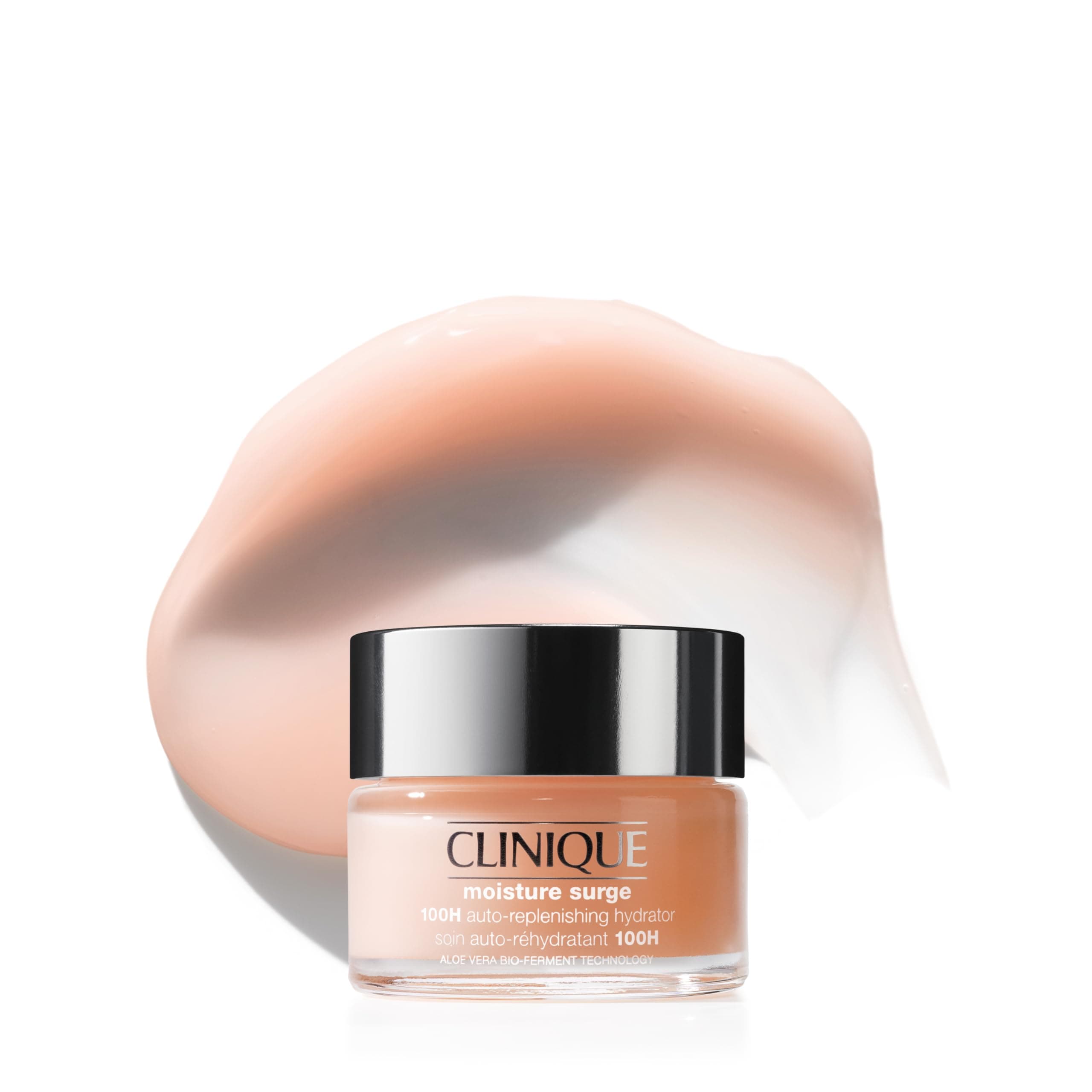Clinique Moisture Surge 100H Auto-Replenishing Hydrator Oil Free Face Moisturizer | With Hyaluronic Acid, Aloe Bioferment and Vitamins C + E | For All Skin Types | Hydrating + Moisturizing