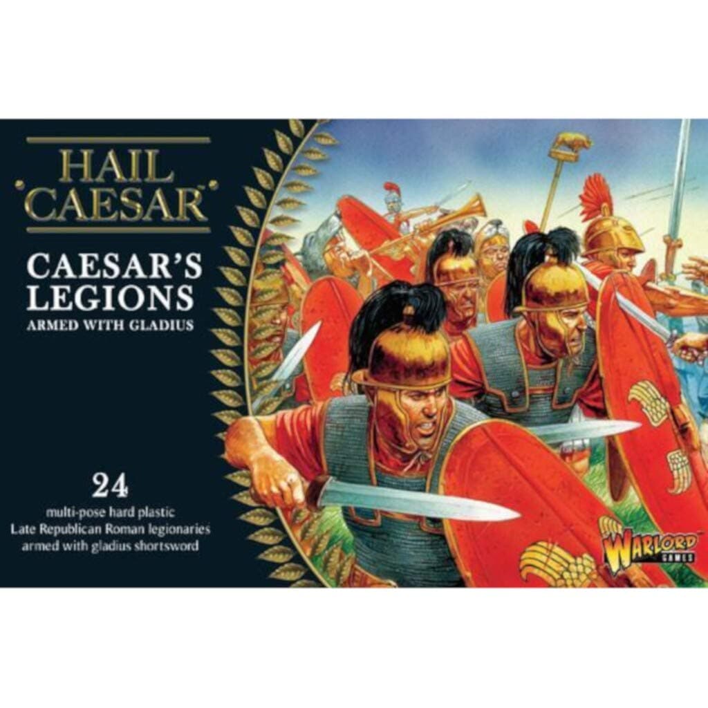 Caesar's Legions Romans Armed with Gladius - 28mm Scale Plastic Miniatures for Hail Caesar Highly Detailed Anceint Era Miniatures