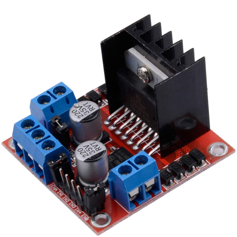 Qunqi L298N Motor Drive Controller Board Module Dual H Bridge DC Stepper for Arduino