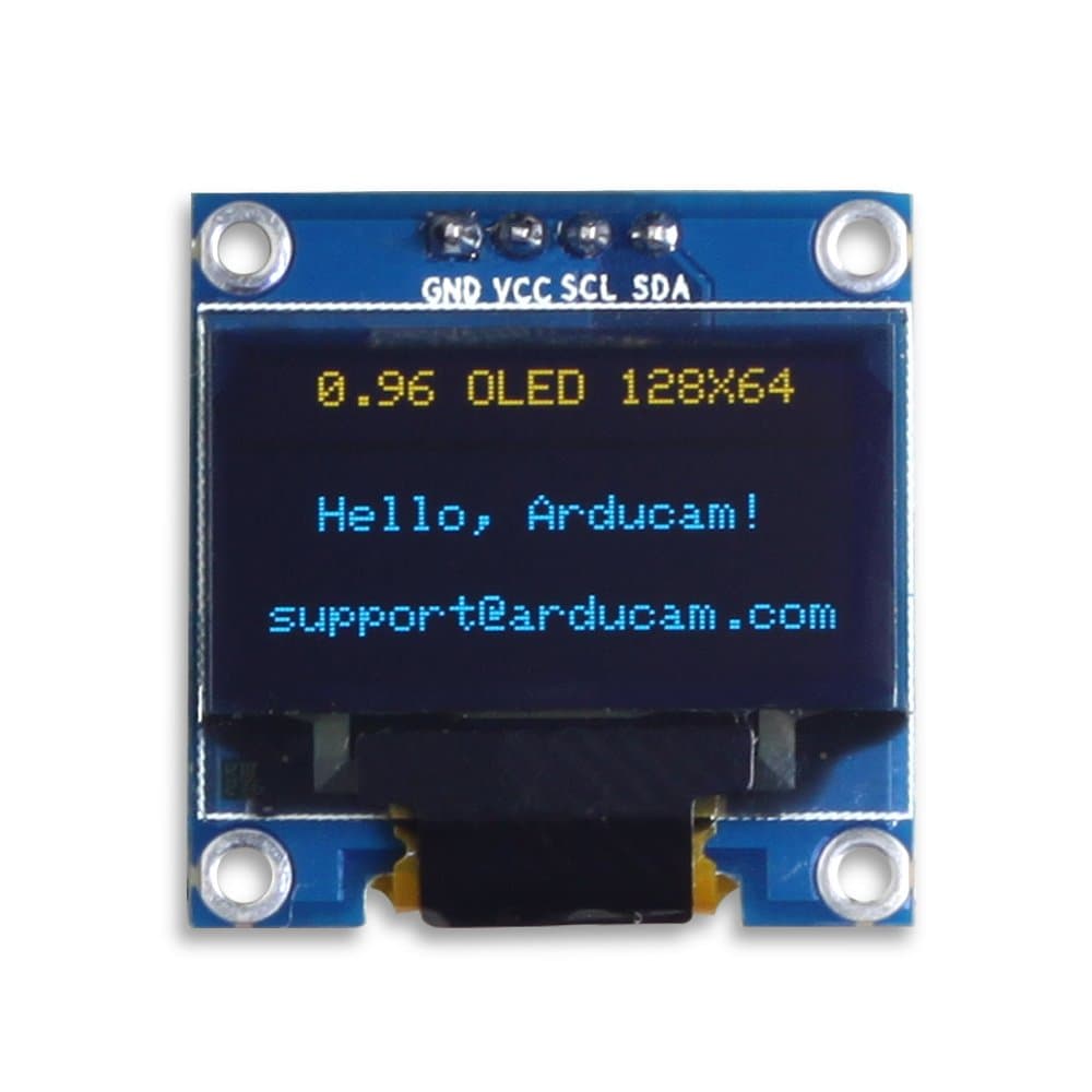 UCTRONICS 0.96 Inch OLED Module 12864 128x64 Yellow Blue SSD1306 Driver I2C Serial Self-Luminous Display Board for Arduino Raspberry Pi Pico
